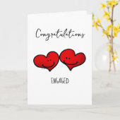 の婚約結婚シャワーおめでとう カード (黄色い花)