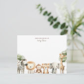 ～の子供部屋から生まれるかわいい動物サファリ サンキューカード (スタンド正面)