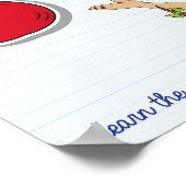 の学アルファベットのポスター ポスター (角)