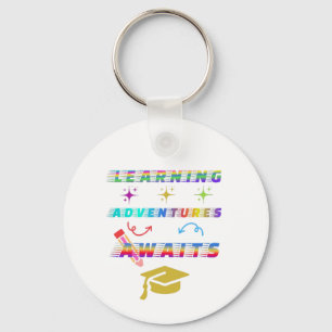 の学冒険が待ち構える最初の学校日 キーホルダー
