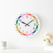 の学壁時計 – 太陽のおもしろい ラージ壁時計 (ホーム)