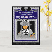 の学懸命方法:Jailbirdグリーティングカード カード (黄色い花)