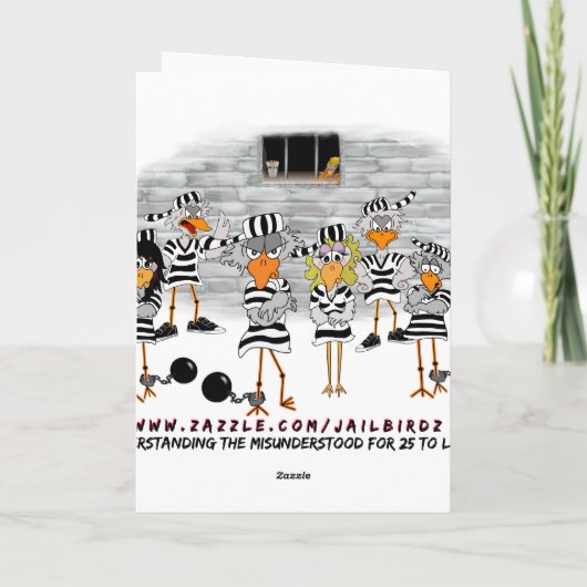 の学懸命方法:Jailbirdグリーティングカード カード (裏面)