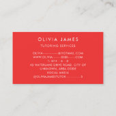 の学教育指導と教えの 名刺 (裏面)