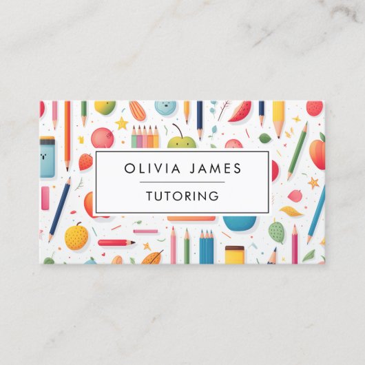 の学教育指導と教えの 名刺 (正面)