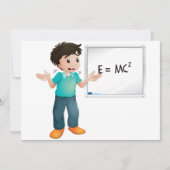 の学数学招待状 招待状 (正面)