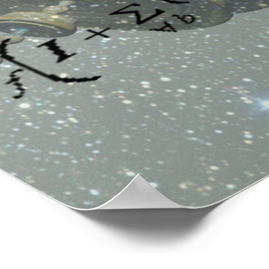 の学数学。教育概念 ポスター (角)