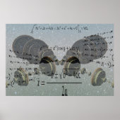 の学数学。教育概念 ポスター (正面)