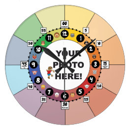 の学時子供へ計 ラージ壁時計