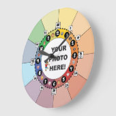 の学時子供へ計 ラージ壁時計 (傾斜)