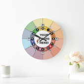 の学時子供へ計 ラージ壁時計 (ホーム)