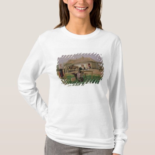 の学校の主婦の到着 Tシャツ (正面)
