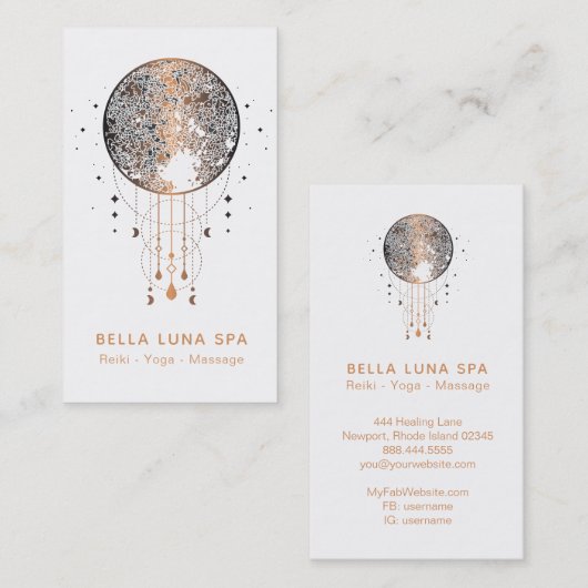 *~*の宇宙の月の月の宇宙シャーマン 名刺 (正面/裏面)
