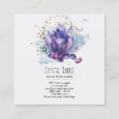 *~*の宇宙は霊魂宇宙水晶のタロットを主演します スクエア名刺 (裏面)