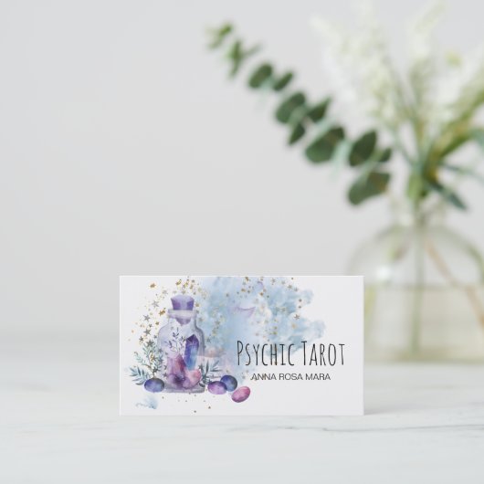 *~*の宇宙宇宙は水晶の霊魂のタロットを主演します 名刺 (スタンド正面)