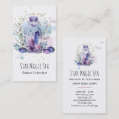 *~*の宇宙宇宙は空の水晶のメーソンジャーを主演します 名刺 (正面/裏面)