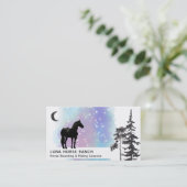 *~*の宇宙星の月の馬牧場虹のシャーマン 名刺 (スタンド正面)