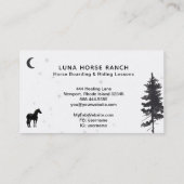 *~*の宇宙星の月の馬牧場虹のシャーマン 名刺 (裏面)