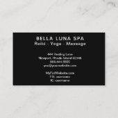 *~*の宇宙星の月は宇宙月のシャーマンを鳴らします 名刺 (裏面)