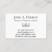 *~*の宇宙星雲のはすGalaxのピンクの紫色 名刺 (裏面)