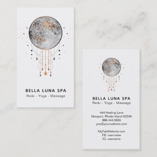 *~*の宇宙月の月の宇宙シャーマン 名刺 (正面/裏面)