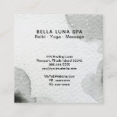 *~*の宇宙月の遠ぼえのオオカミの虹のシャーマン スクエア名刺 (裏面)