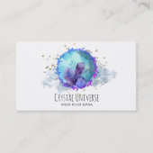 *~*の宇宙水晶金ゴールドの星の宝石用原石の宇宙 名刺 (正面)