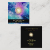 *~*の宇宙治療の宇宙星エネルギー日曜日の破烈 スクエア名刺 (正面/裏面)
