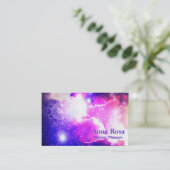 *~*の宇宙神聖な幾何学の銀河系の星雲 名刺 (スタンド正面)