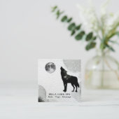 *~*の宇宙遠ぼえのオオカミはシャーマンの月を主演します スクエア名刺 (スタンド正面)