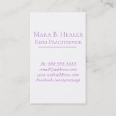 *~*の宇宙青のバラの神聖な幾何学のヨガの霊気 名刺 (裏面)