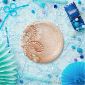 |の完全なモモを結婚する真珠およびレース ペーパープレート (パーティー)