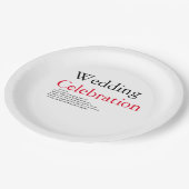 の定結婚義パーティー紙プレート ペーパープレート (アングル)