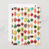 の宝石ぶら下がったビーズのカーテン ポストカード (正面/裏面)