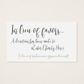 の寄付金の代わりに結婚は (正面)