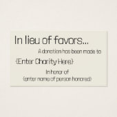 の寄付金の代わりに結婚は (正面)