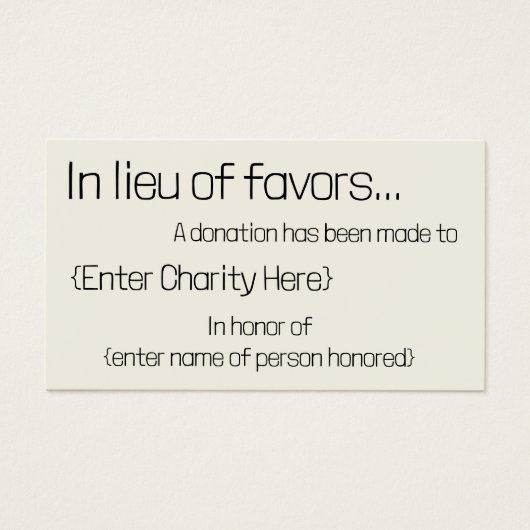 の寄付金の代わりに結婚は (正面)