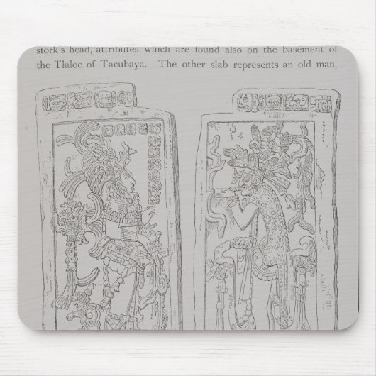 「の寺院からの彫られた石 マウスパッド (正面)