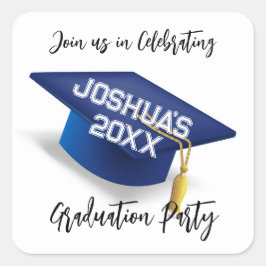 の封筒用シールに祝参加 スクエアシール