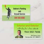 の専門絵画者カラフル完璧なデザイン 名刺 (正面/裏面)