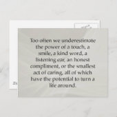 の小さな行気に為 ポストカード (正面/裏面)