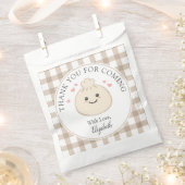 の小さな餃子の赤ちゃんシャワーありがとうござ来う フェイバーバッグ (クリップ留めされた状態)