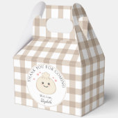 の小さな餃子の赤ちゃんシャワーありがとうござ来う フェイバーボックス (正面)