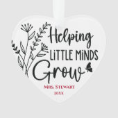 の小救済さな心が先生を育てる オーナメント (正面)