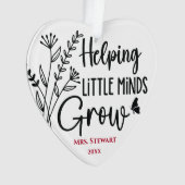 の小救済さな心が先生を育てる オーナメント (正面)