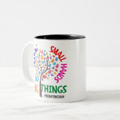 の小救済さな手は大きなことをする – 小児科医G ツートーンマグカップ (正面左)