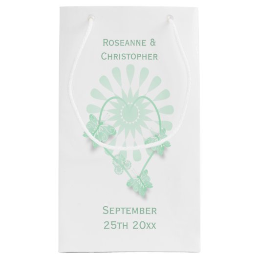 の小結婚抱き枕ペパーミント蝶 スモールペーパーバッグ (裏面)