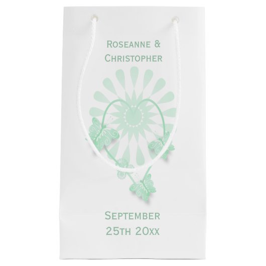 の小結婚抱き枕ペパーミント蝶 スモールペーパーバッグ (正面)