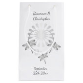 の小結婚抱き枕銀トンボハート スモールペーパーバッグ (正面)