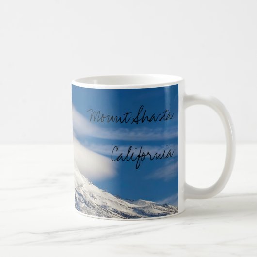 ~の山のShastaカリフォルニアの~ コーヒーマグカップ (右)